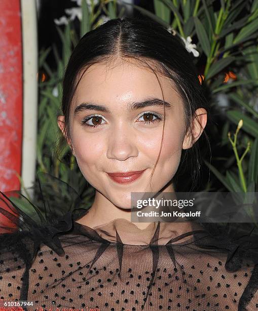 Actress Rowan Blanchard arrives at Teen Vogue Celebrates 14th Annual Young Hollywood Issue at Reel Inn on September 23, 2016 in Malibu, California.