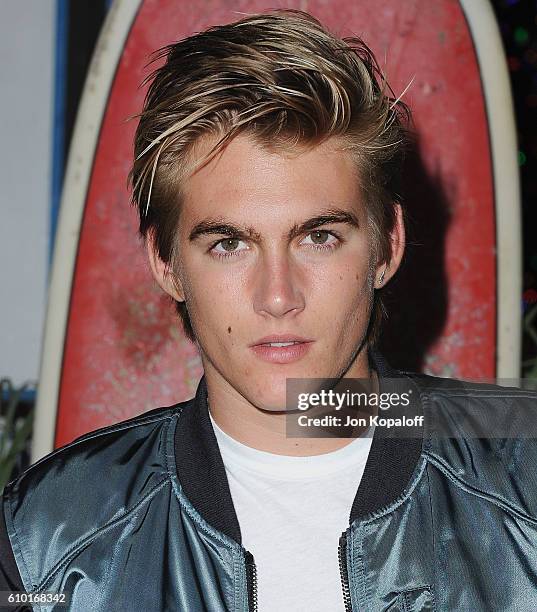 Presley Gerber arrives at Teen Vogue Celebrates 14th Annual Young Hollywood Issue at Reel Inn on September 23, 2016 in Malibu, California.