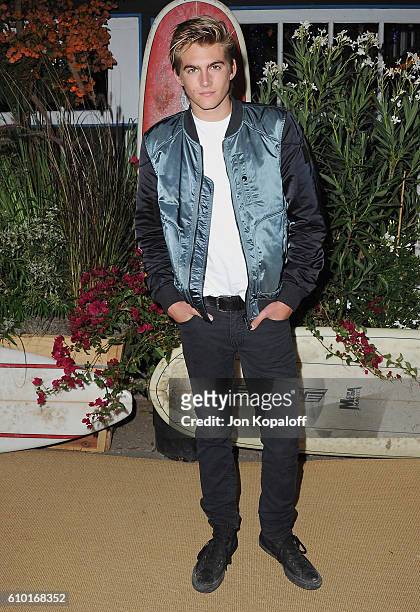Presley Gerber arrives at Teen Vogue Celebrates 14th Annual Young Hollywood Issue at Reel Inn on September 23, 2016 in Malibu, California.