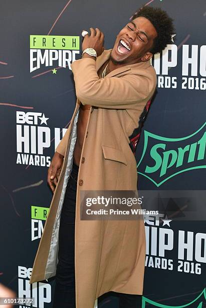 Desiigner attends the BET Hip Hop Awards 2016 Green Carpet at Cobb Energy Performing Arts Center on September 17, 2016 in Atlanta, Georgia