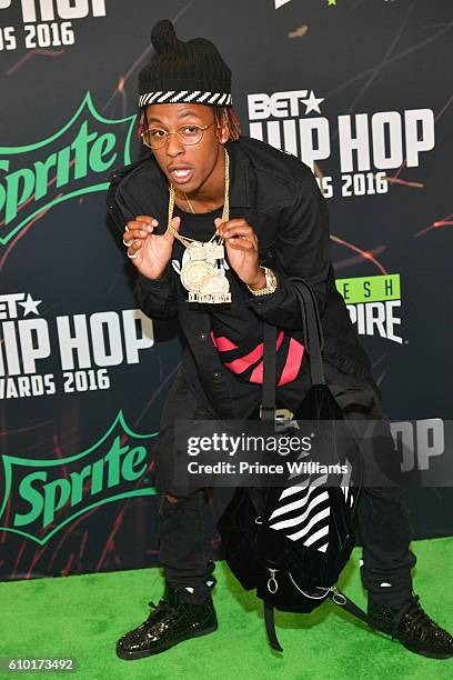Rich The Kid attends the BET Hip Hop Awards 2016 Green Carpet at Cobb Energy Performing Arts Center on September 17, 2016 in Atlanta, Georgia