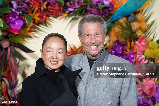 Karen Park Goude and Jean-Paul Goude attend the Opening Season Gala at Opera Garnier on September 24, 2016 in Paris, France.