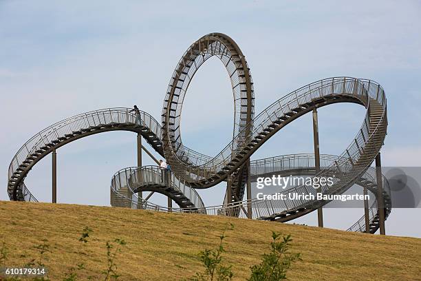 The walk-in sculpture Tiger and Turtle - Magic Montain is a sculpture similar to a roller coaster in Angerpark in Duisburg-Angerhausen.