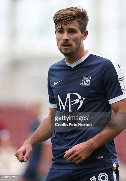 Ryan Leonard of Southend United in action during the Sky Bet League One match between Northampton Town and Southend United at Sixfields on September...