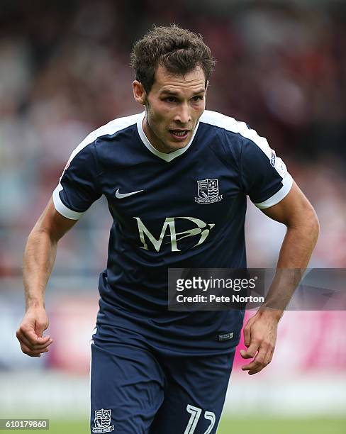Will Atkinson of Southend United in action during the Sky Bet League One match between Northampton Town and Southend United at Sixfields on September...