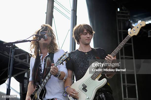 Musical artists Adam Slack and Jed Elliott of The Struts performs onstage at the Pilgrimage Music & Cultural Festival - Day 1 on September 24, 2016...