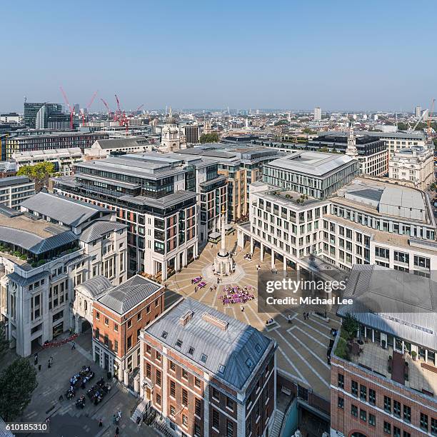 paternoster square - london - market square stock-fotos und bilder