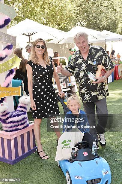 Gary Busey , Steffanie Sampson and son attend Step2 & Favored.by Present The 5th Annual Red Carpet Safety Awareness Event on September 24, 2016 in...