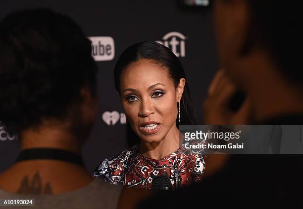 Actress Jada Pinkett Smith attends the 2016 Global Citizen Festival In Central Park To End Extreme Poverty By 2030 at Central Park on September 24,...