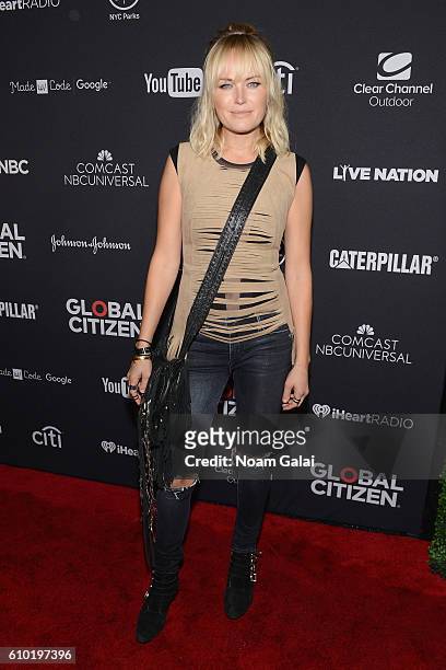 Actress Malin Akerman attends the 2016 Global Citizen Festival In Central Park To End Extreme Poverty By 2030 at Central Park on September 24, 2016...