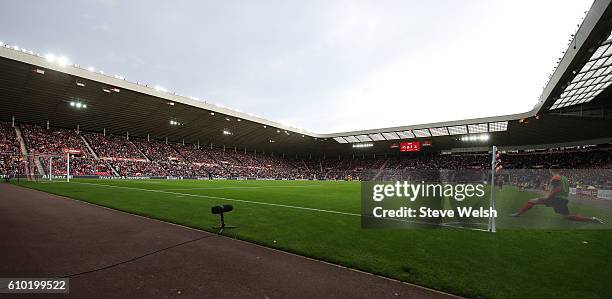 General view of the pitch insideThe Stadium of Light the home of Sunderland FC during the Premier League match between Sunderland and Crystal Palace...