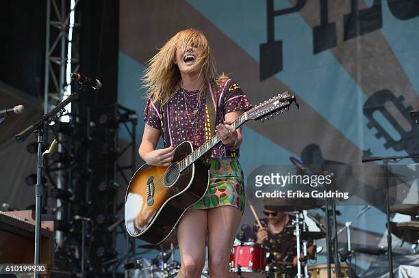 Singer-songwriter Grace Potter performs onstage at the Pilgrimage Music & Cultural Festival - Day 1 on September 24, 2016 in Franklin, Tennessee.
