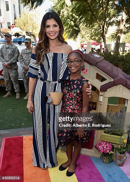 Actors Ali Landry and Marsai Martin attend the Step2 & Favored.by Present The 5th Annual Red Carpet Safety Awareness Event at Sony Pictures Studios...