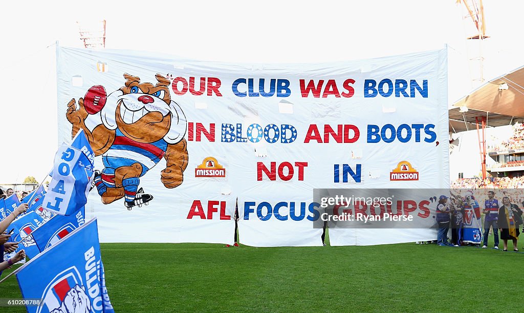 AFL 1st Preliminary Final - GWS v Western Bulldogs