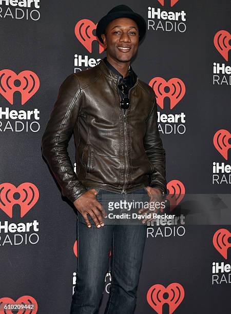 Recording artist Aloe Blacc attends the 2016 iHeartRadio Music Festival at T-Mobile Arena on September 24, 2016 in Las Vegas, Nevada.