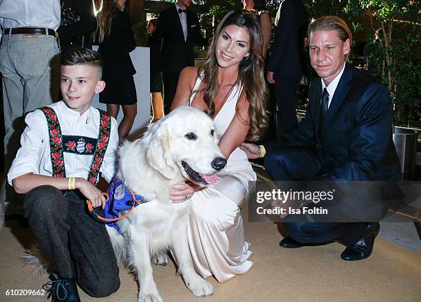 Steakhouse owner Tim Buergin and his wife Diana Buergin attend the7th VITA Charity Gala in Wiesbaden on September 24, 2016 in Wiesbaden, Germany.