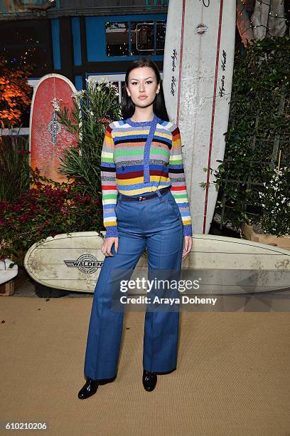 Mae Mckagan attends the Teen Vogue Young Hollywood 14th Annual Young Hollywood Issue at Reel Inn on September 23, 2016 in Malibu, California.