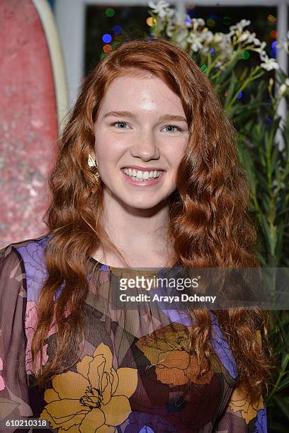 Annalise Basso attends the Teen Vogue Young Hollywood 14th Annual Young Hollywood Issue at Reel Inn on September 23, 2016 in Malibu, California.