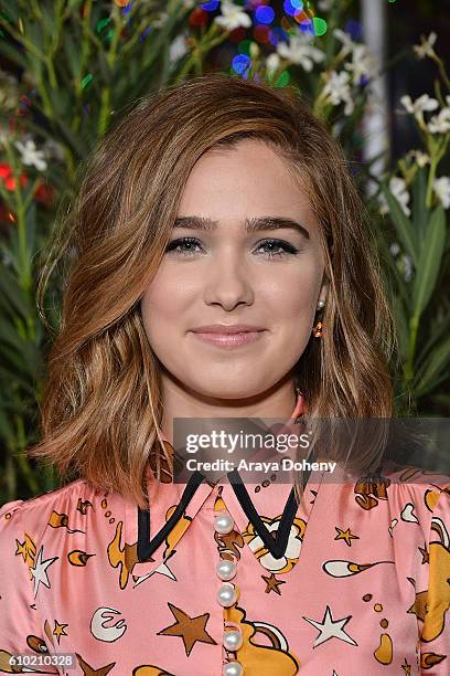 Haley Lu Richardson attends the Teen Vogue Young Hollywood 14th Annual Young Hollywood Issue at Reel Inn on September 23, 2016 in Malibu, California.