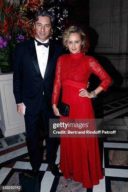 Laurent Solly and Caroline Roux attend the Opening Season Gala at Opera Garnier on September 24, 2016 in Paris, France.