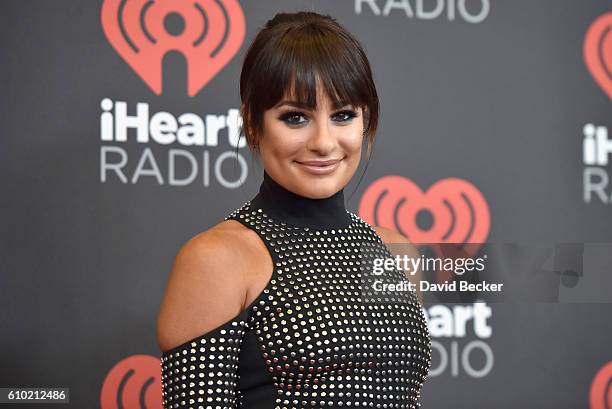 Actress/recording artist Lea Michele attends the 2016 iHeartRadio Music Festival at T-Mobile Arena on September 24, 2016 in Las Vegas, Nevada.