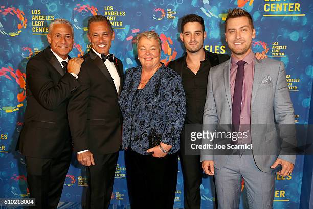 Olympic diver Greg Louganis, Johnny Chaillot, CEO of the Los Angeles LGBT Center Lorri L. Jean, tv personality Lance Bass and actor Michael Turchin...