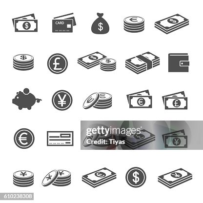 Currency icons Currency icons