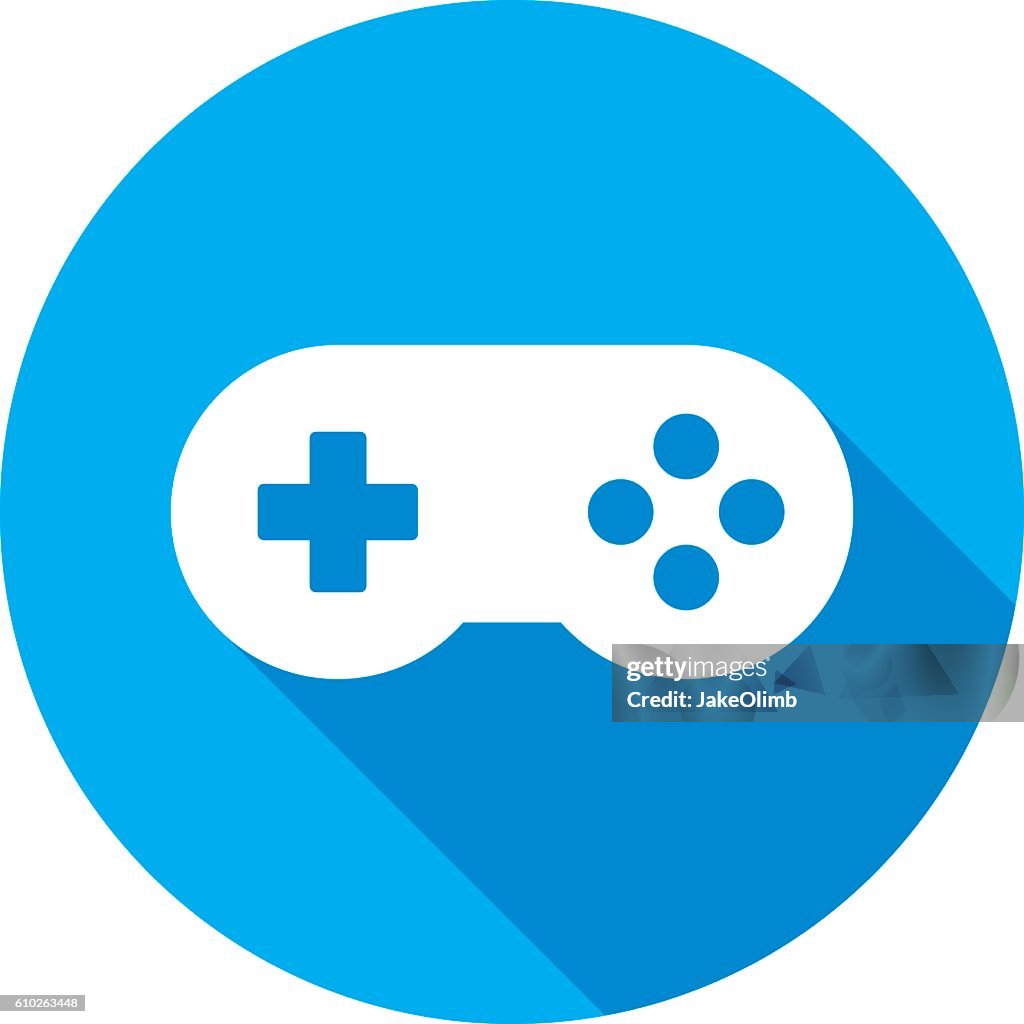 Video Game Controller Icon Silhouette