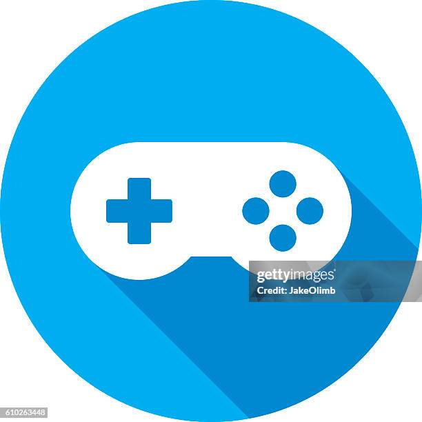 video game controller icon silhouette - computer nerd stock illustrations