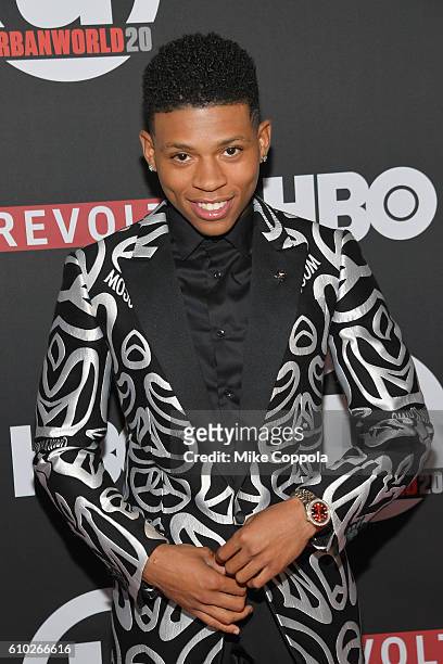 Actor Bryshere Y. Gray attends the 20th Annual Urbanworld Film Festival - "The New Edition Story" Screening at AMC Empire 25 theater on September 24,...
