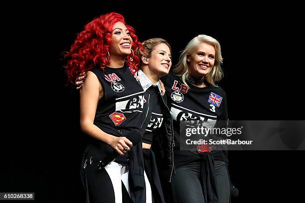 Perform during the Nickelodeon Slimefest 2016 matinee show at Margaret Court Arena on September 25, 2016 in Melbourne, Australia.