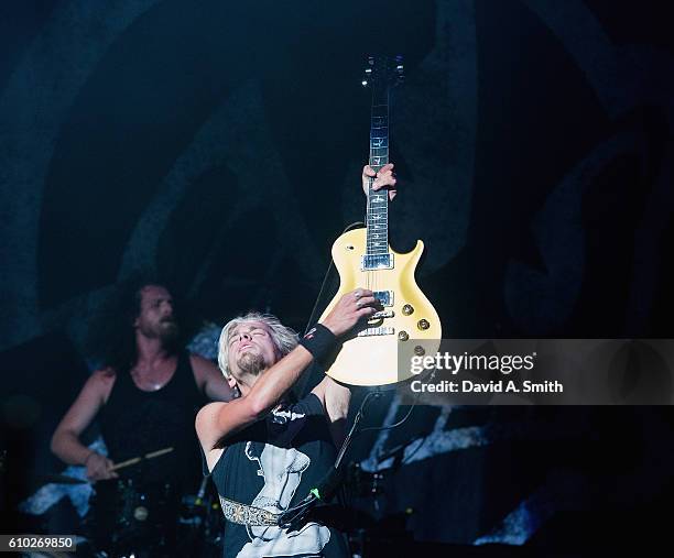 Ben Wells of Black Stone Cherry performs at Birmingham-Jefferson Civic Center on September 24, 2016 in Birmingham, Alabama.