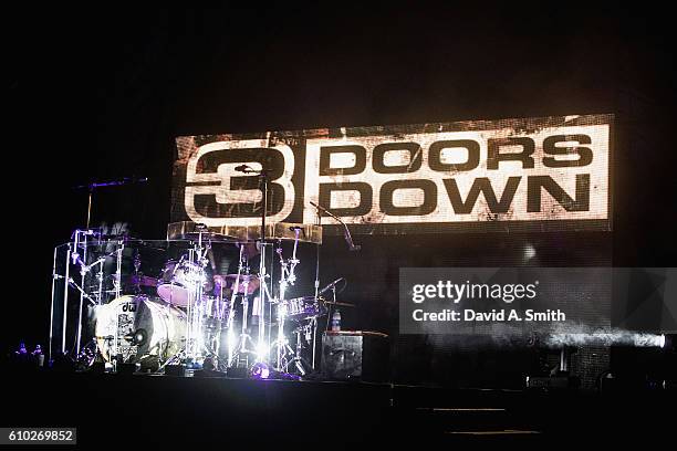 Greg Upchurch of 3 Doors Down performs at Birmingham-Jefferson Civic Center on September 24, 2016 in Birmingham, Alabama.