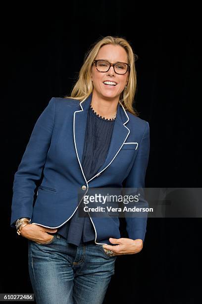 Tea Leoni at the "Madam Secretary" Press Conference at the Essex House on September 23, 2016 in New York City.