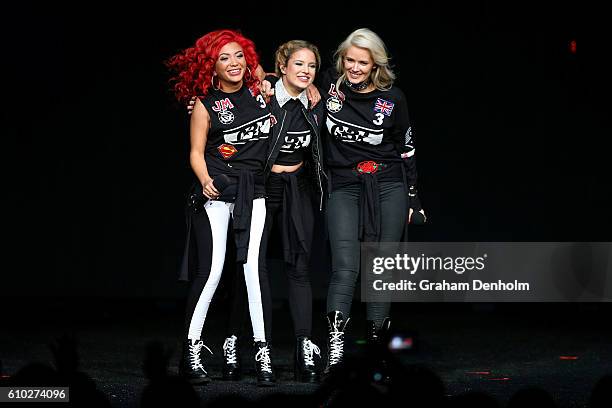 Perform during the Nickelodeon Slimefest 2016 matinee show at Margaret Court Arena on September 25, 2016 in Melbourne, Australia.