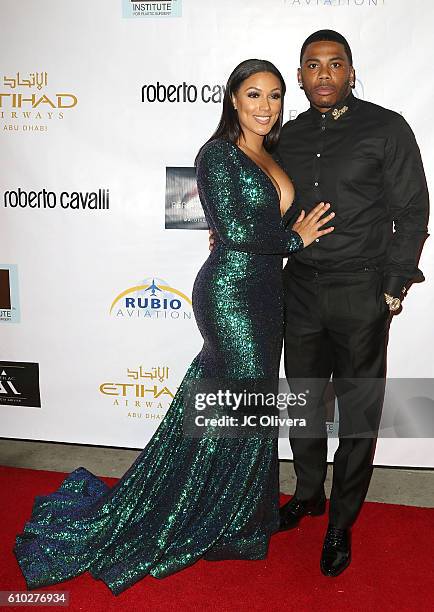 Recording artist Nelly and actress Shantel Jackson attend The 7th Annual Face Forward Gala at Vibiana on September 24, 2016 in Los Angeles,...