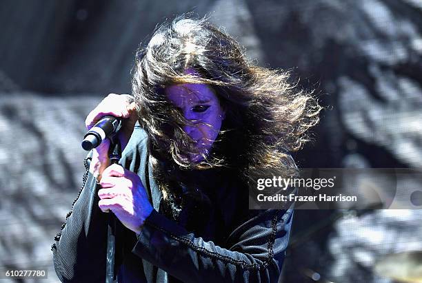 Ozzy Osbourne of Black Sabbath performs at Ozzfest 2016 at San Manuel Amphitheater on September 24, 2016 in Los Angeles, California.