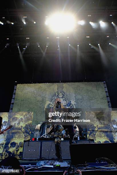 Zakk Wylde of Black Label Society at Ozzfest 2016 at San Manuel Amphitheater on September 24, 2016 in Los Angeles, California.