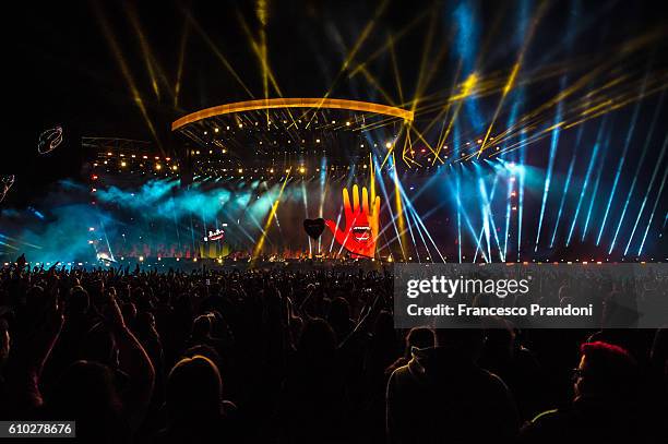 Luciano Ligabue Performs In Monza on September 24, 2016 in Monza, Italy.