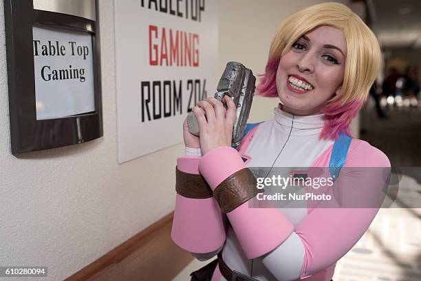 Cosplayer, LostWeasleyChild, at Nerdbot Con, a convention for nerds, geeks and cosplay in Pasadena, California. September 24, 2016