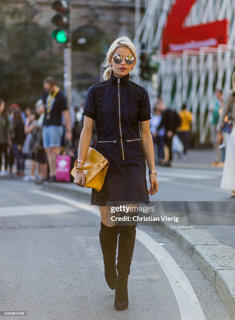 Street Style: September 24 - Milan Fashion Week Spring/Summer 2017