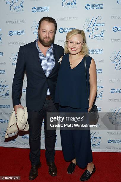 Joshua Leonard and Alison Pill attend the Heaven On Earth Gala, The Perry MacFarlane Legacy honoring 20th Century Fox TV Animation, Amanda Seyfried,...