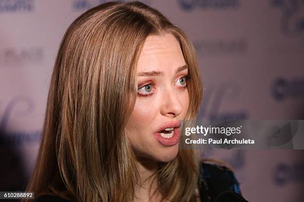 Actress Amanda Seyfried attends the 2016 Heaven On Earth Gala at The Garland on September 24, 2016 in North Hollywood, California.