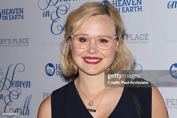 Actress Alison Pill attends the 2016 Heaven On Earth Gala at The Garland on September 24, 2016 in North Hollywood, California.