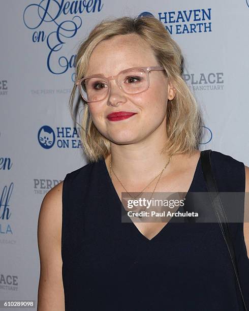 Actress Alison Pill attends the 2016 Heaven On Earth Gala at The Garland on September 24, 2016 in North Hollywood, California.