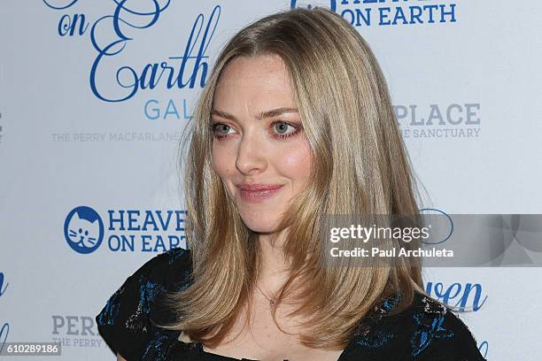 Actress Amanda Seyfried attends the 2016 Heaven On Earth Gala at The Garland on September 24, 2016 in North Hollywood, California.