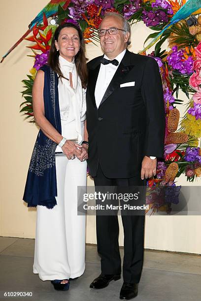 Jocelyne Khayat and David Khayat attend the Opening Gala Season at Opera Garnier on September 24, 2016 in Paris, France.