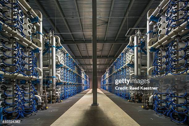 reverse osmosis desalination plant carlsbad, california, united states. - reverse osmosis stock pictures, royalty-free photos & images