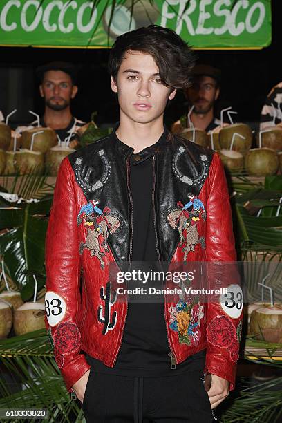 Dylan Jagger Lee attends the Dolce And Gabbana show during Milan Fashion Week Spring/Summer 2017 on September 25, 2016 in Milan, Italy.