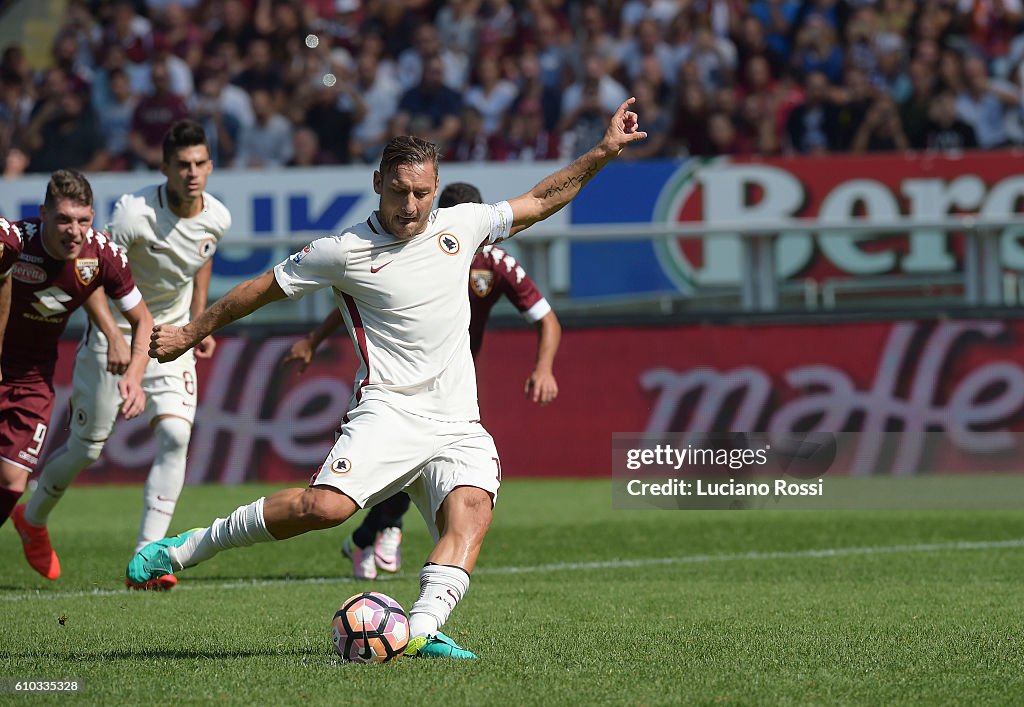 As Roma Totti AS Roma player Francesco Totti scores a goal from the penalty spot ...